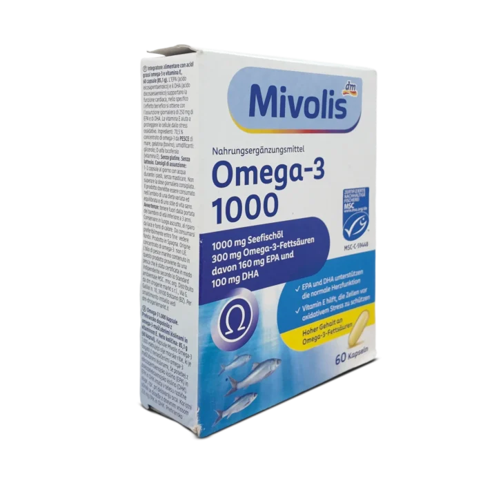 Mivolis Omega 3 Fish Oil 1000 mg ~60 Capsules
