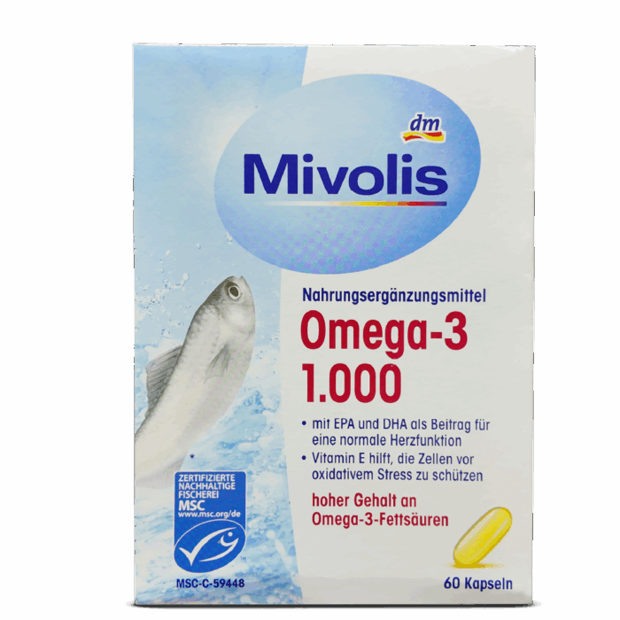 Mivolis Omega 3 Fish Oil 1000 mg ~60 Capsules - Image 3
