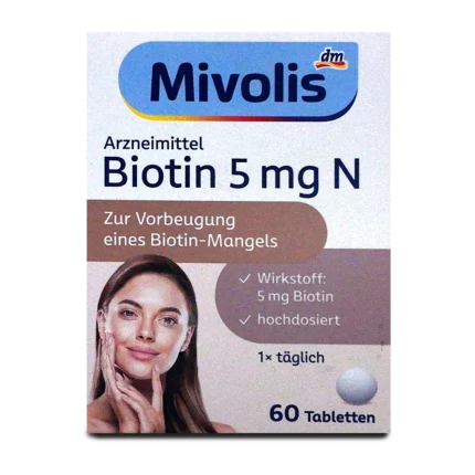 Mivolis Biotin 5mg N Tablets ~60 pcs