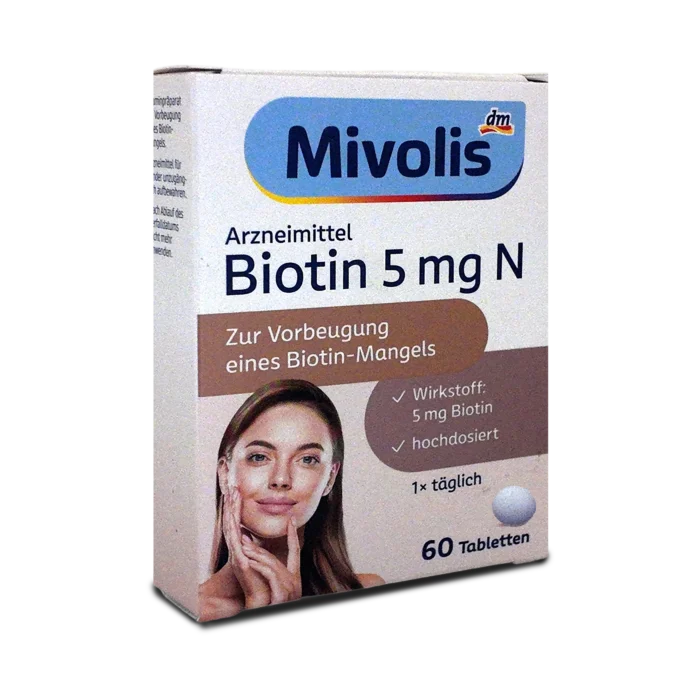 Mivolis Biotin 5mg N Tablets ~60 pcs