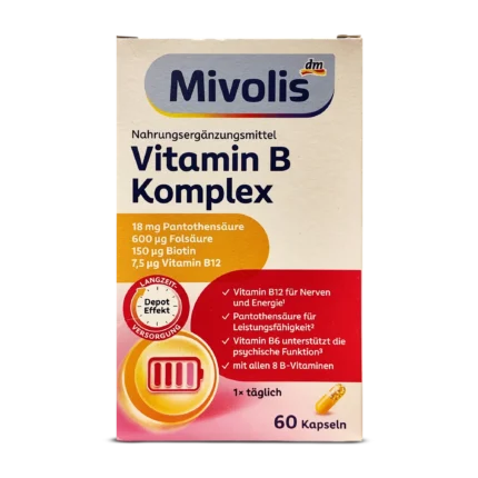 Mivolis Vitamin B Complex Depot Capsules ~60 tabs.