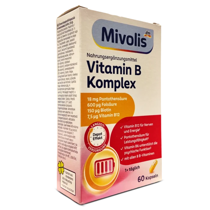Mivolis Vitamin B Complex Depot Capsules ~60 tabs.