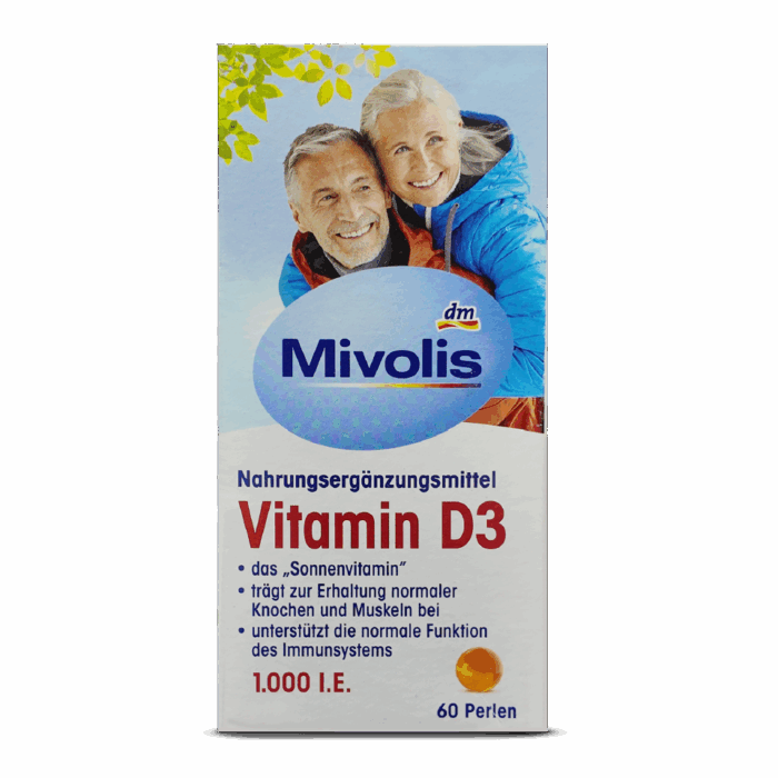 Mivolis Vitamin D3 Pearls 1000IE ~60pcs - Image 2