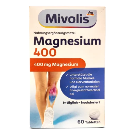 Mivolis Magnesium 400 Tablets ~60pcs - Made in Germany