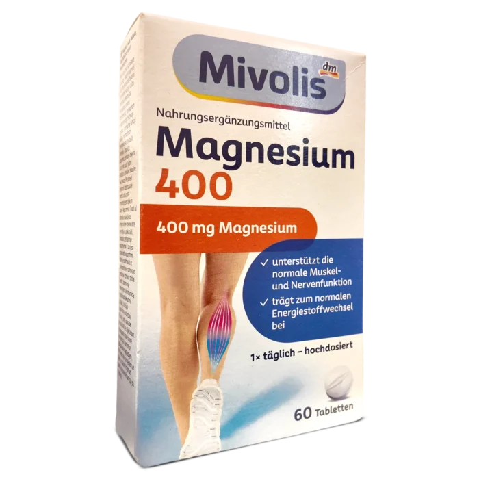 Mivolis Magnesium 400 Tablets ~60pcs - Made in Germany