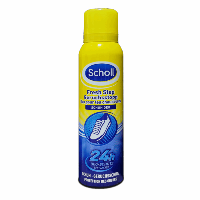 Scholl Shoe Deodorant Spray Fresh Step Odor Stop ~150ml - Image 1