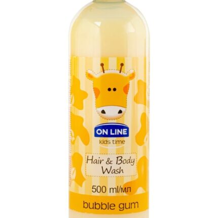 On Line Kids Time Hair & Body Wash Bubble Gum ~500ml