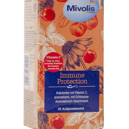 Mivolis Herbal Tea Immune Protection With Vitamin C & Echinacea ~25 x 2g Tbag