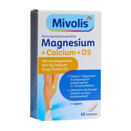Mivolis Magnesium + Calcium + D3 Tablets