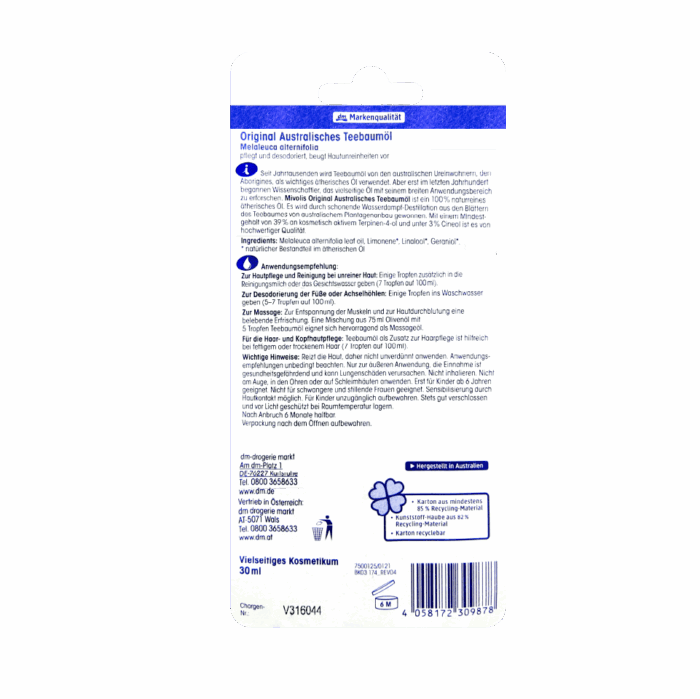 Mivolis Australian Tea Tree Oil ~30ml - Image 3