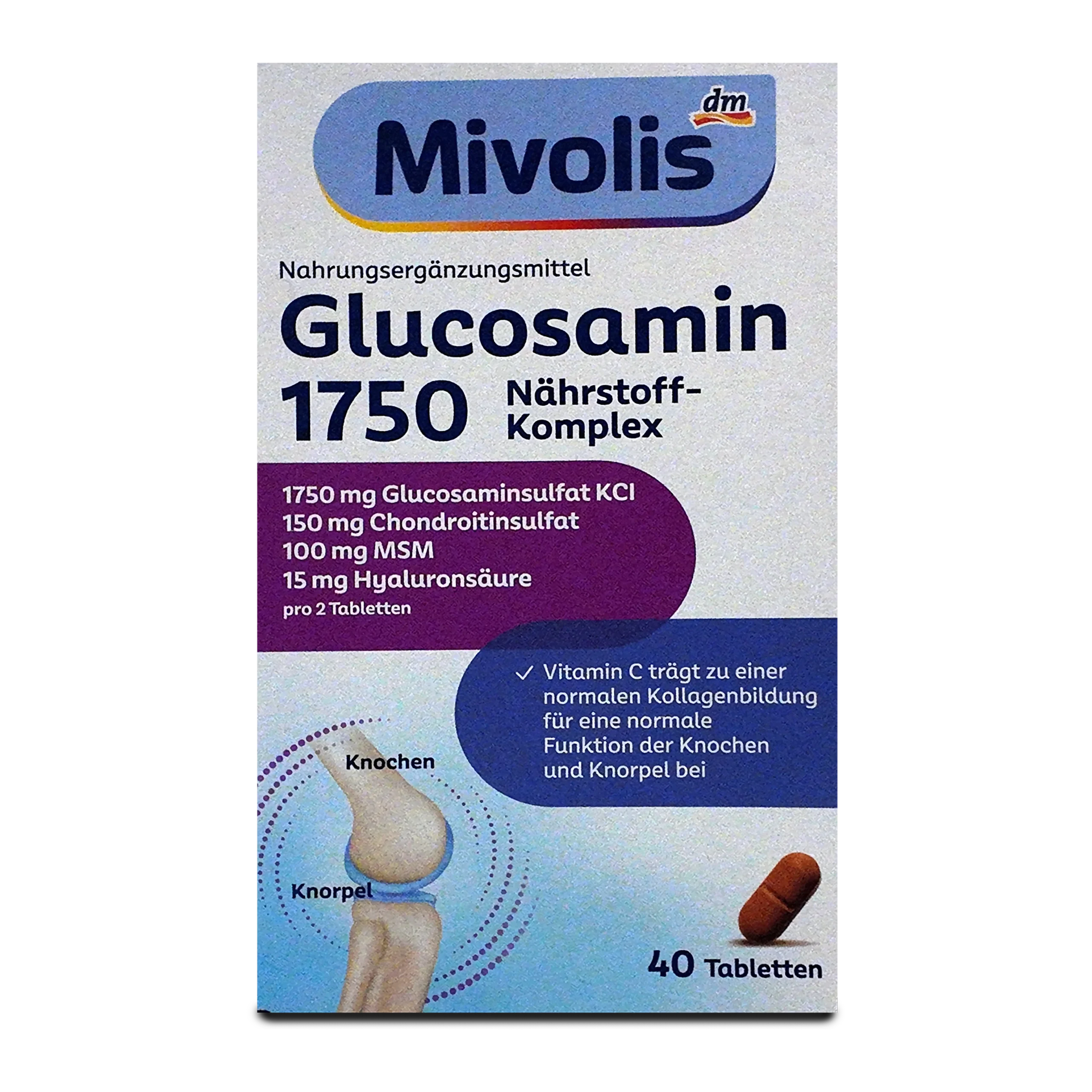 Mivolis Glucosamine 1750 ~40 pcs Mivolis Glucosamine 1750 ~40 pcs