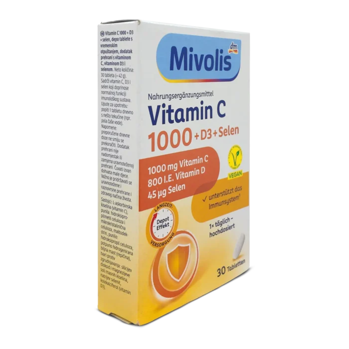 Mivolis Vitamin C 1000 + D3 + Selenium Depot ~30pcs