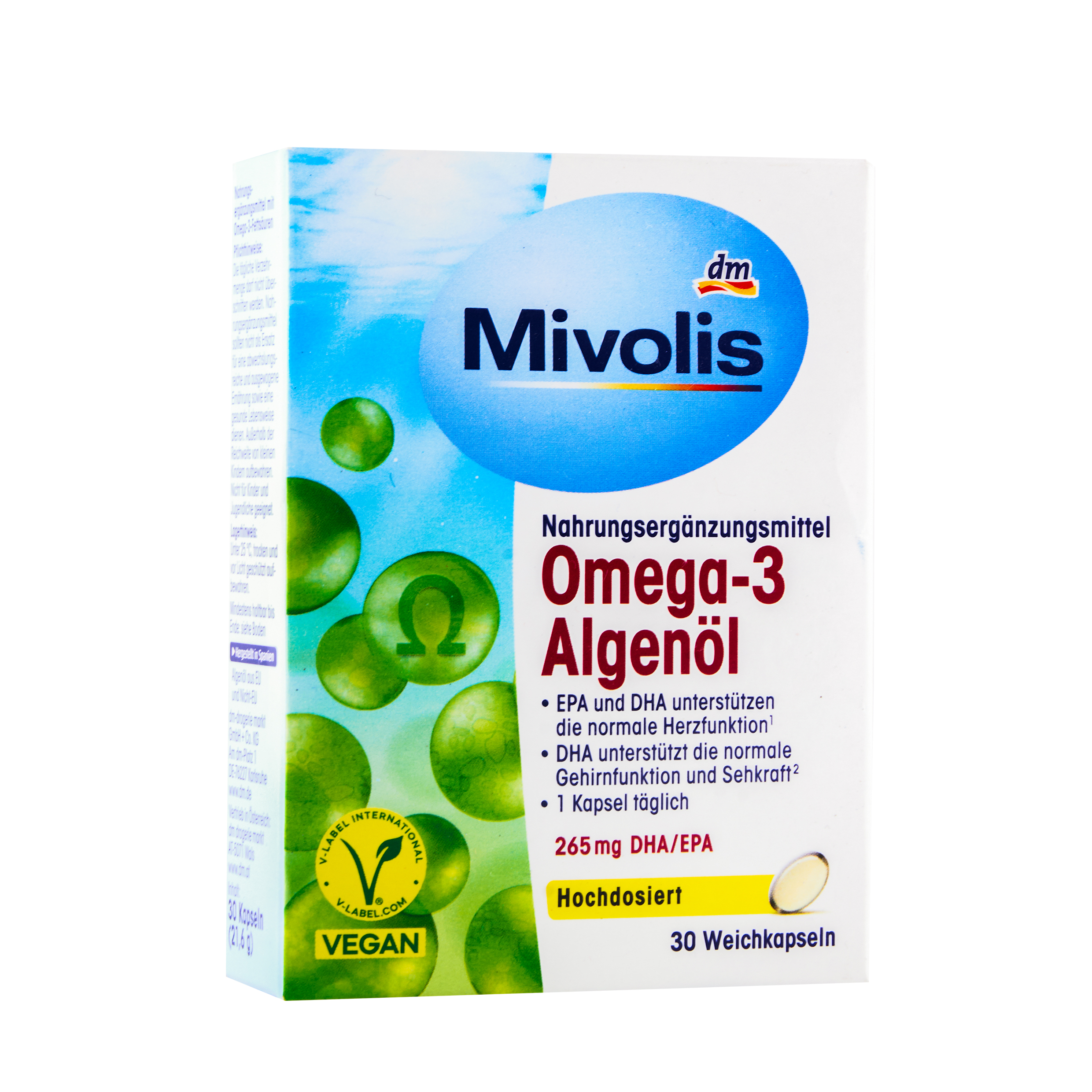OAOS7001 Mivolis Omega-3 Algae Oil Capsules ~30pcs - Image 1