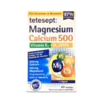Tetesept Magnesium Calcium Vitamin K + D Tablets ~40 tabs