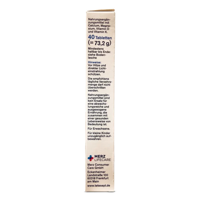 Tetesept Magnesium Calcium Vitamin K + D Tablets ~40 tabs - Image 5