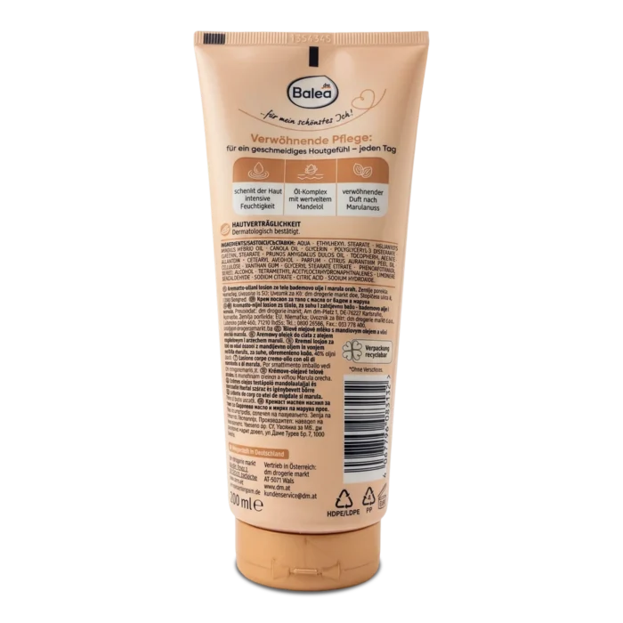 Balea Body Lotion Cream-Oil Almond Oil ~200 ml