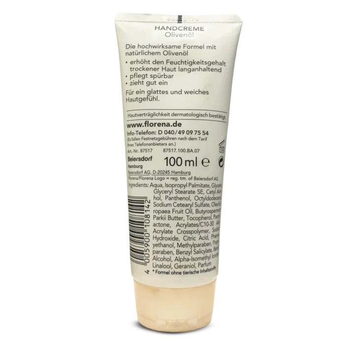 Florena Hand Cream Olive Oil ~100 ml