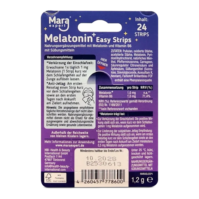 Mara Expert Melatonin Easy Strips 1 mg ~24pcs
