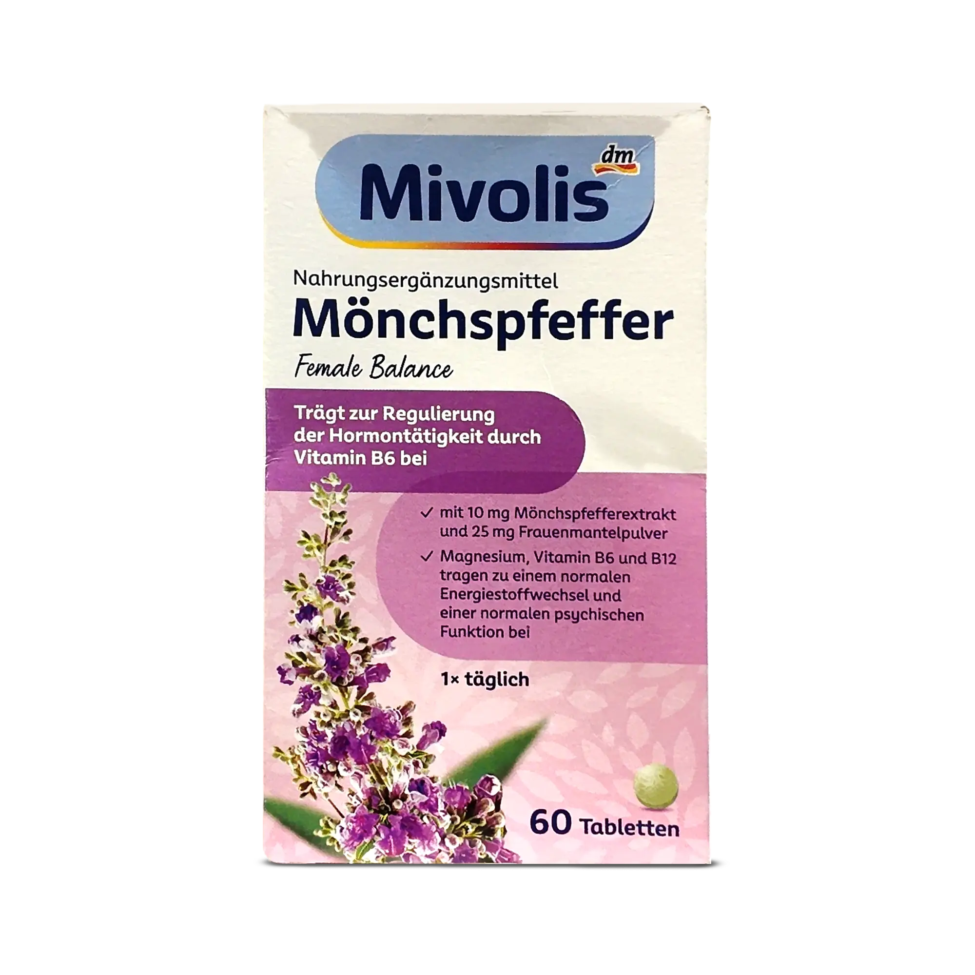 Mivolis Chasteberry Tablets ~60 tabs female balance tablets Mivolis Chasteberry Tablets ~60 tabs