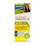Sanotact Vitamin D3 + K2 Weekly Depot Capsules ~10 pcs