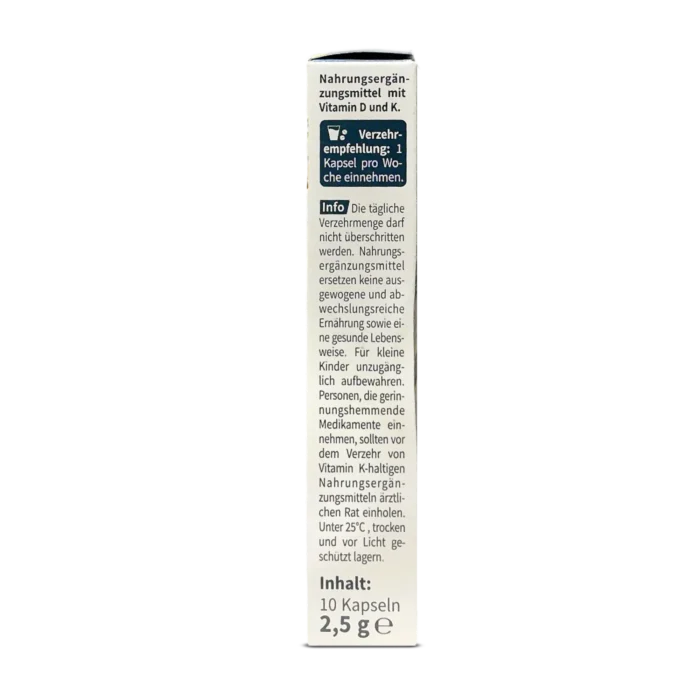 Sanotact Vitamin D3 + K2 Weekly Depot Capsules ~10 pcs
