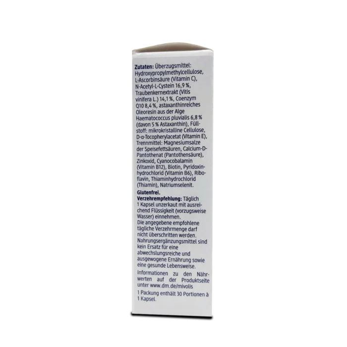 Mivolis Cell Protection Q10+NAC+OPC + Astaxanthin - 30 capsules