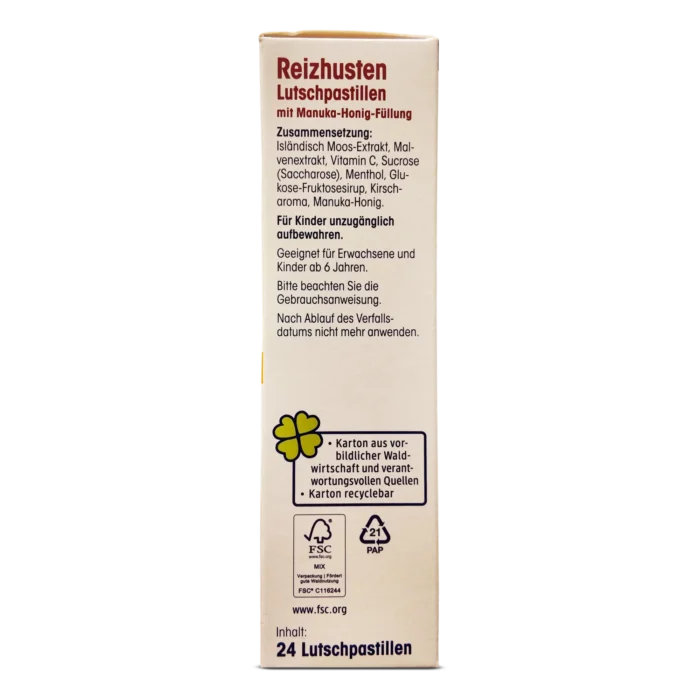 Mivolis Cough lozenges Manuka Honey Filling ~24 pcs