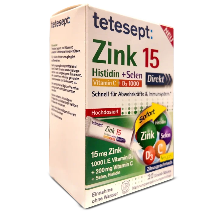 Tetesept Zinc 15mg Sticks Granules ~20 pcs
