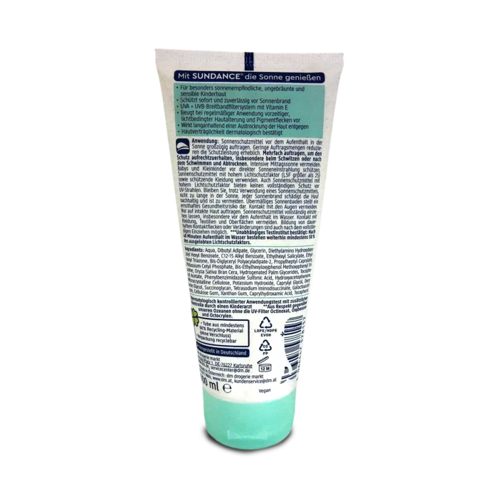 Sundance Sunscreen for Kids Sensitive SPF50 ~100 ml