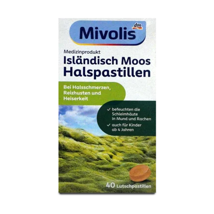 Mivolis Icelandic Moss Throat Lozenges ~40 pcs
