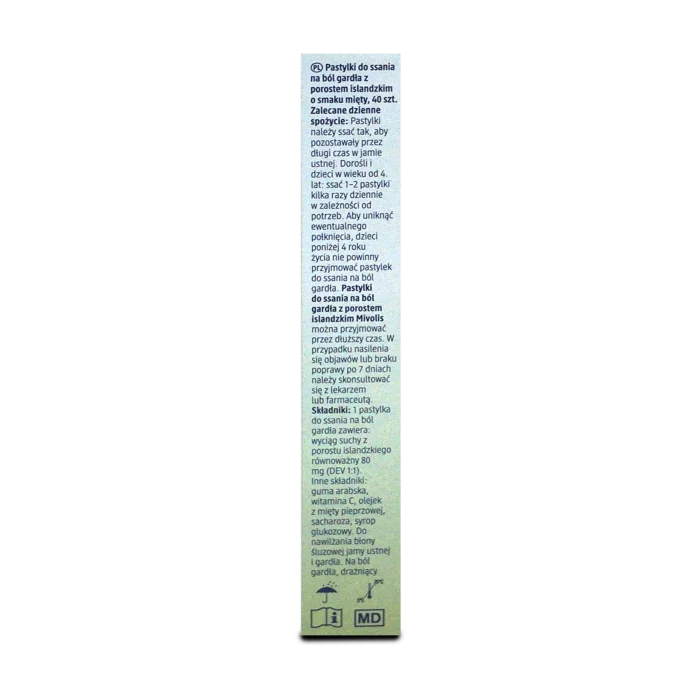 Mivolis Icelandic Moss Throat Lozenges ~40 pcs