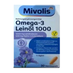 Mivolis Omega-3 Flaxseed Oil 1000 Capsules ~30 Caps