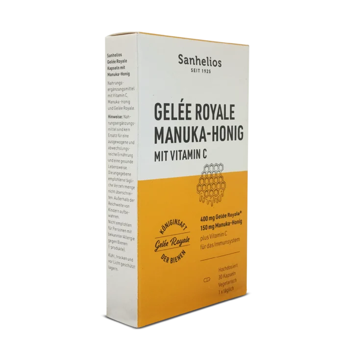 Sanhelios Royal Jelly Capsules With Manuka Honey ~30caps