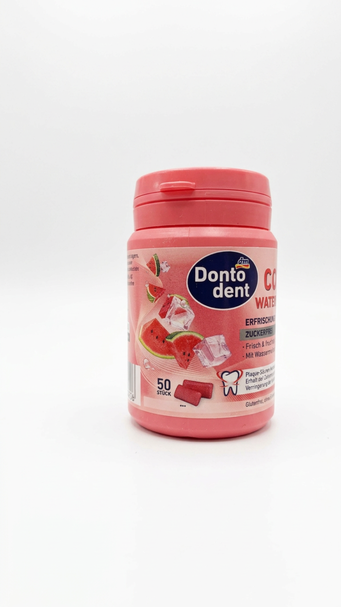 Dontodent Cool Watermelon Chewing Gum Sugar-Free ~50 pcs