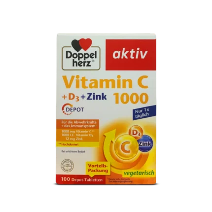 Doppelherz Vitamin C 1000 + D3 + Zinc ~100 pcs