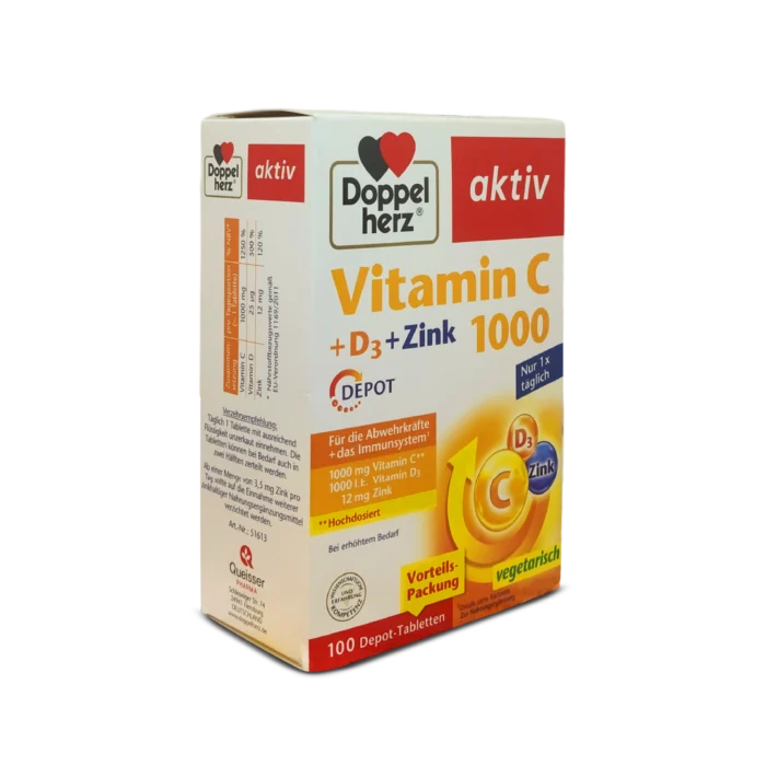 Doppelherz Vitamin C 1000 + D3 + Zinc ~100 pcs