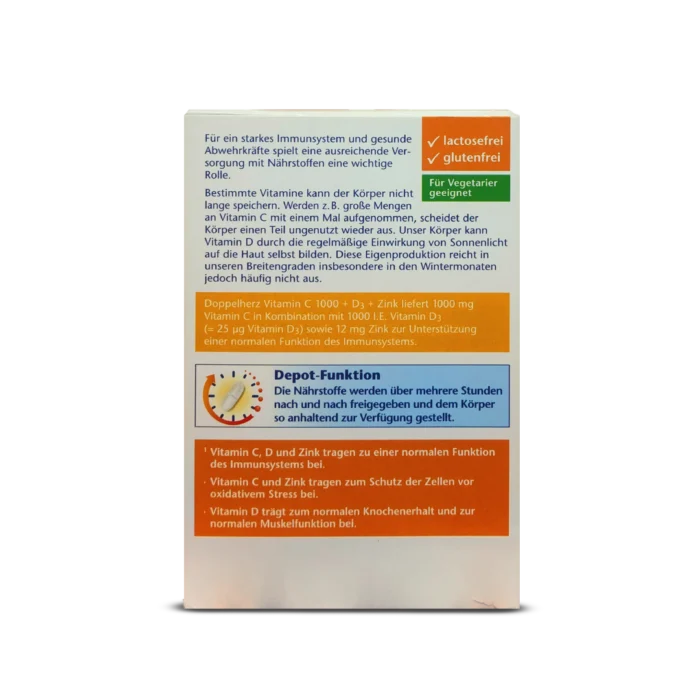 Doppelherz Vitamin C 1000 + D3 + Zinc ~100 pcs