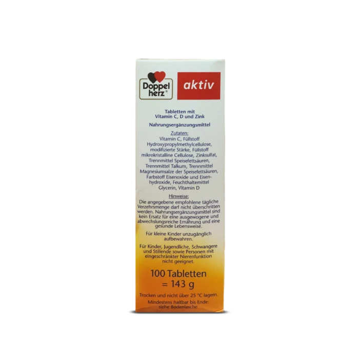 Doppelherz Vitamin C 1000 + D3 + Zinc ~100 pcs