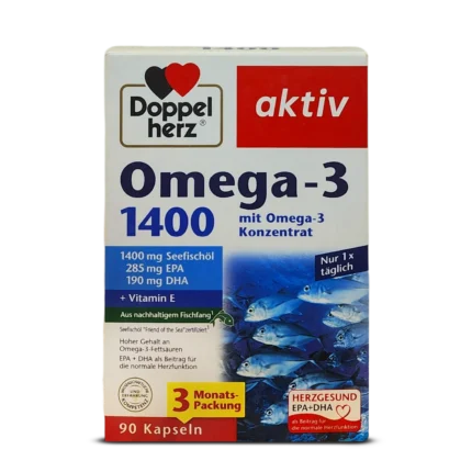 Doppelherz Omega-3 1400 Capsules ~90 capsules