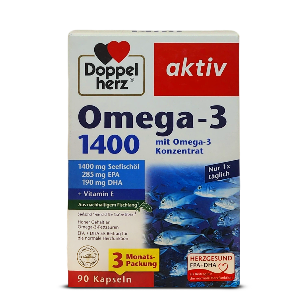 Doppelherz Omega-3 1400 Capsules ~90 capsules Doppelherz Omega-3 1400 Capsules ~90 capsules