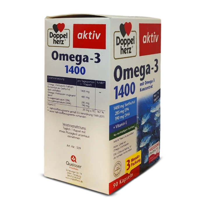 Doppelherz Omega-3 1400 Capsules ~90 capsules