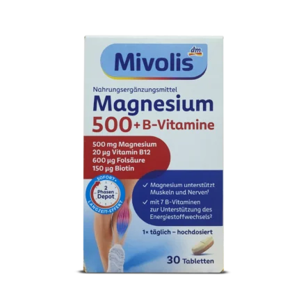 Mivolis Magnesium 500 + B vitamins Depot 2-phase Tablets ~30 tablets