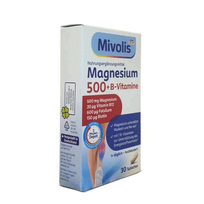 Mivolis Magnesium 500 + B vitamins Depot 2-phase Tablets ~30 tablets